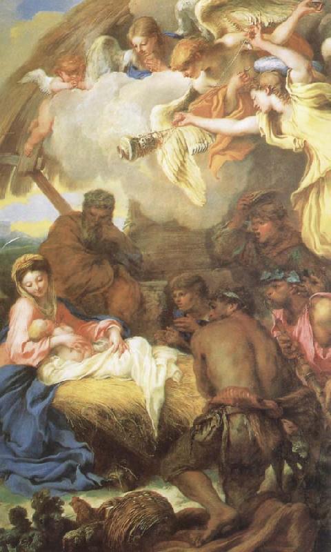 CASTIGLIONE, Giovanni Benedetto The adoracion of the pastore France oil painting art